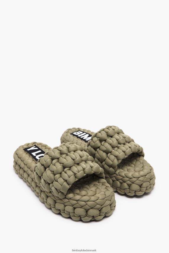 Bimba Y Lola flettet flad sandal 46TD4J572kaki