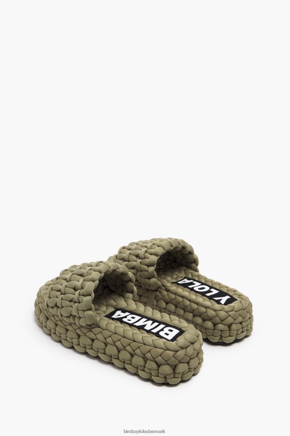 Bimba Y Lola flettet flad sandal 46TD4J572kaki