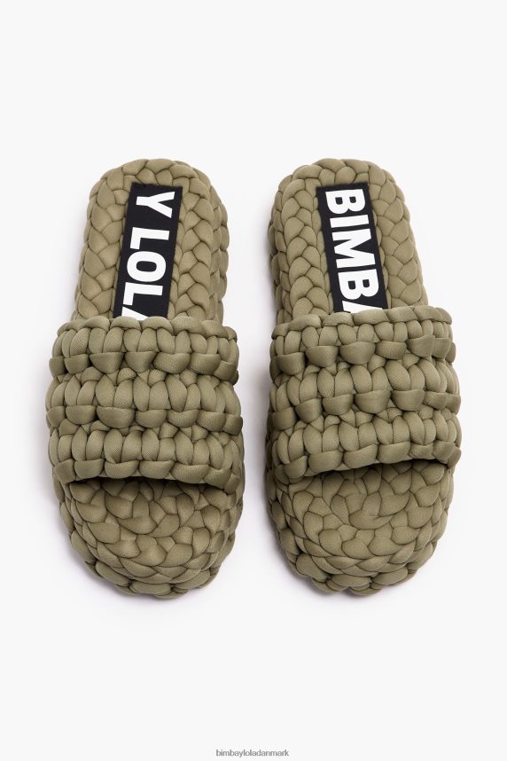 Bimba Y Lola flettet flad sandal 46TD4J572kaki