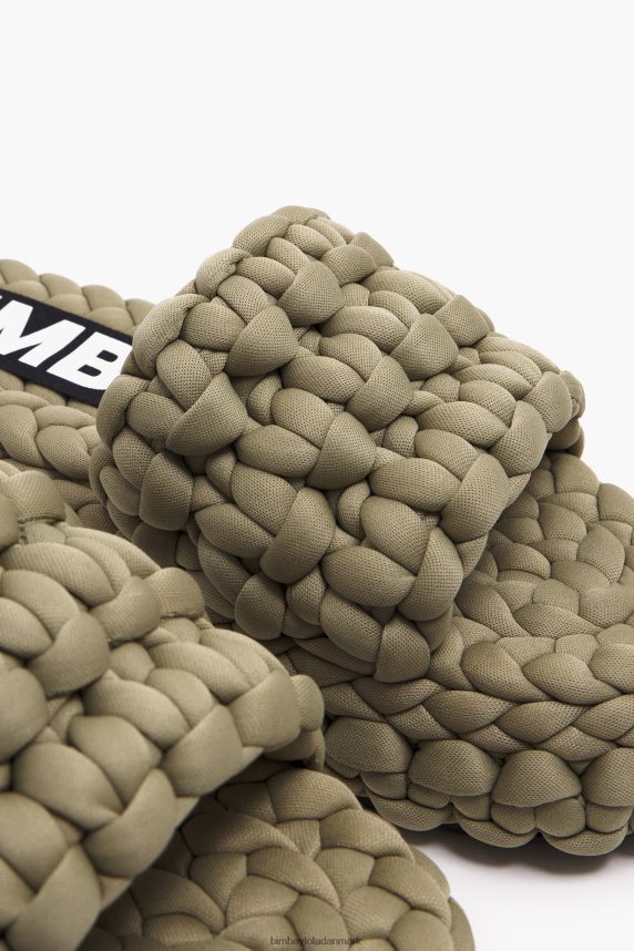 Bimba Y Lola flettet flad sandal 46TD4J572kaki