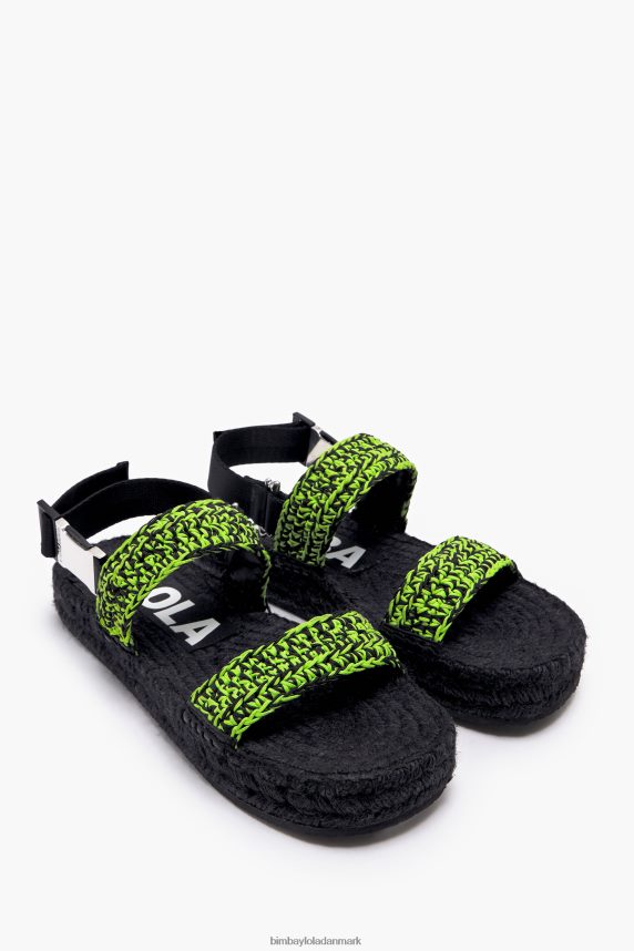 Bimba Y Lola hæklet flad sandal 46TD4J584grøn