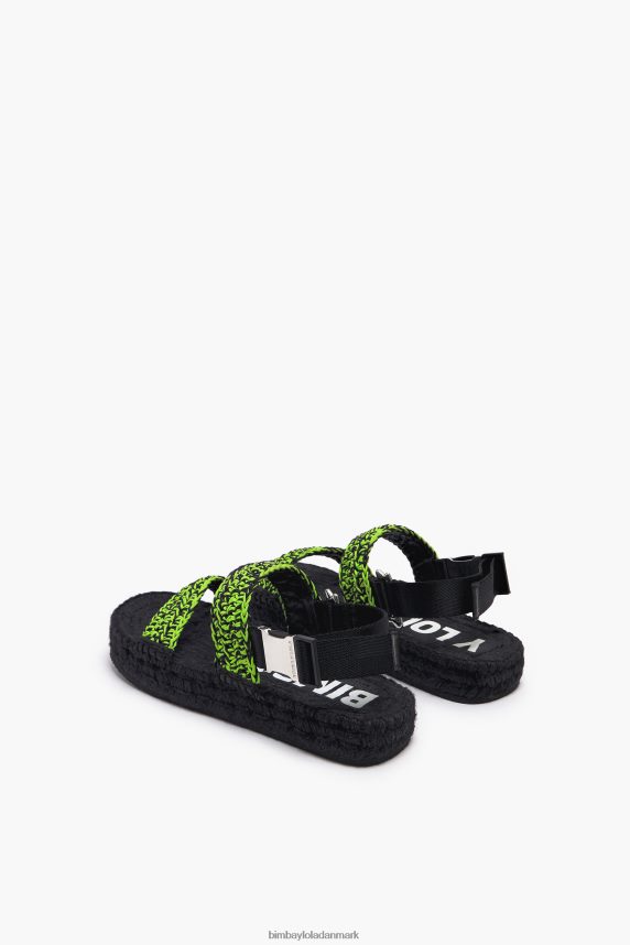 Bimba Y Lola hæklet flad sandal 46TD4J584grøn