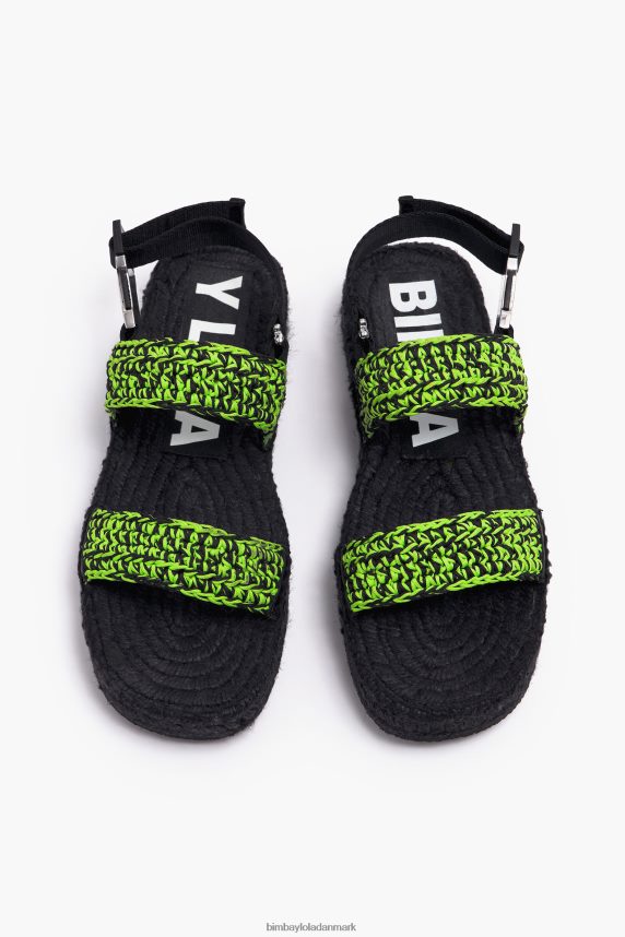 Bimba Y Lola hæklet flad sandal 46TD4J584grøn