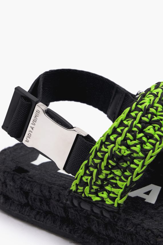 Bimba Y Lola hæklet flad sandal 46TD4J584grøn