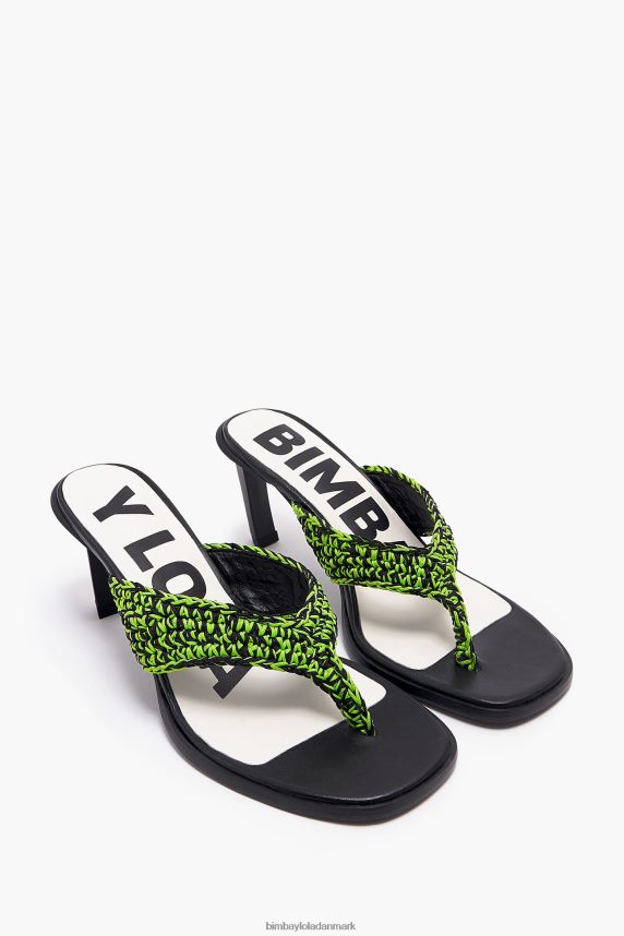 Bimba Y Lola hæklet sandal 46TD4J585grøn