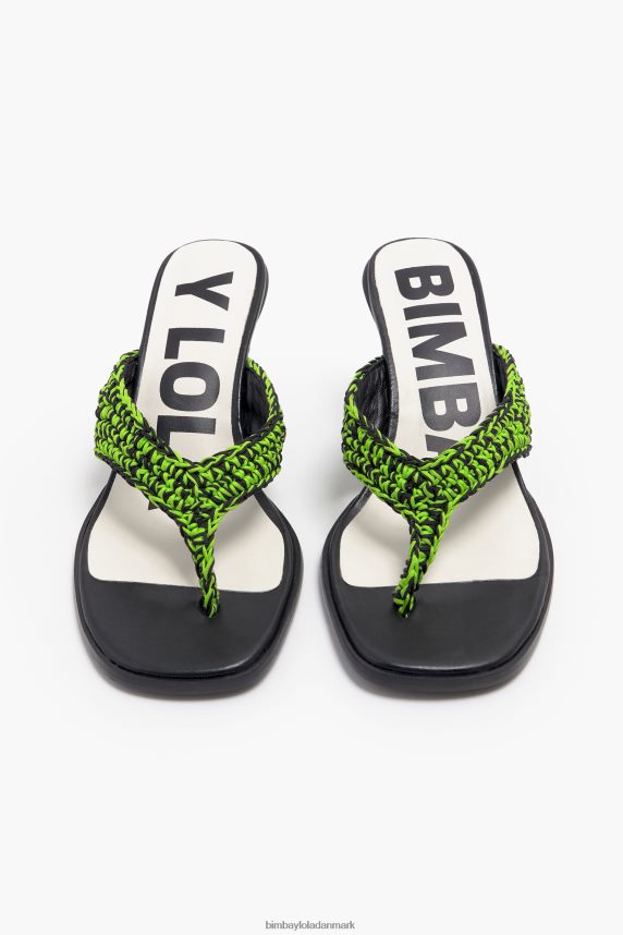 Bimba Y Lola hæklet sandal 46TD4J585grøn