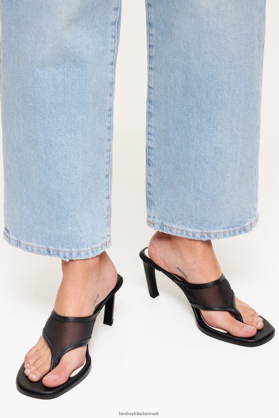 Bimba Y Lola mesh sandal med hæl 46TD4J586sort