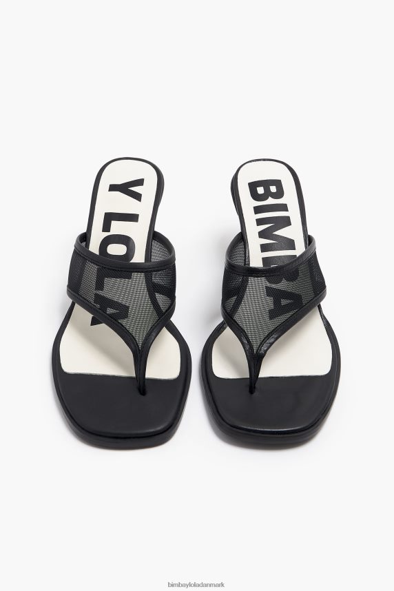 Bimba Y Lola mesh sandal med hæl 46TD4J586sort