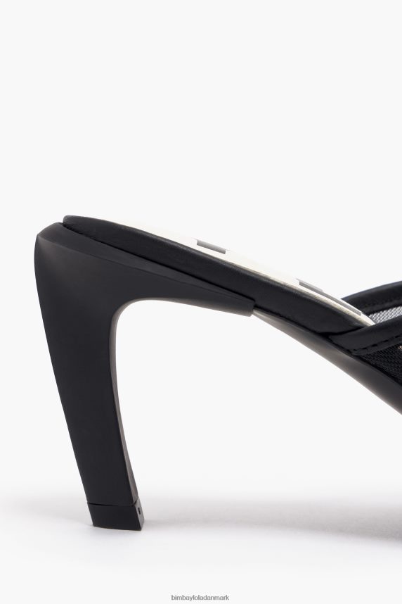 Bimba Y Lola mesh sandal med hæl 46TD4J586sort