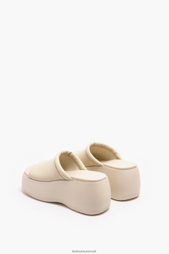Bimba Y Lola platformssandal i læder 46TD4J566elfenben