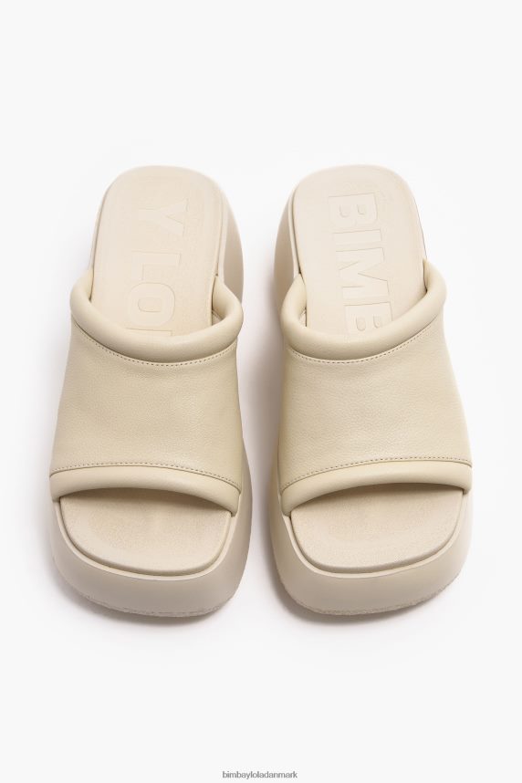 Bimba Y Lola platformssandal i læder 46TD4J566elfenben