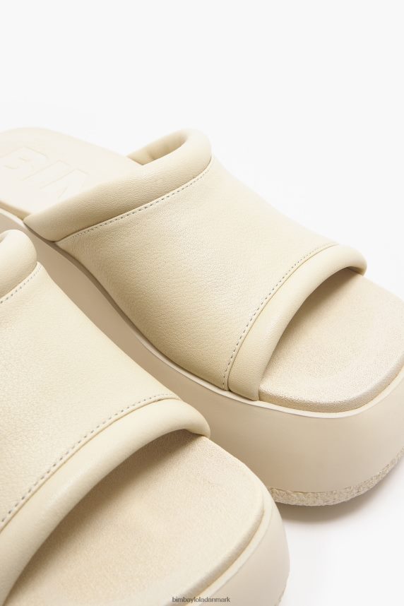 Bimba Y Lola platformssandal i læder 46TD4J566elfenben