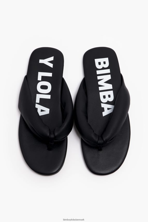 Bimba Y Lola rørformet flad sandal 46TD4J570sort