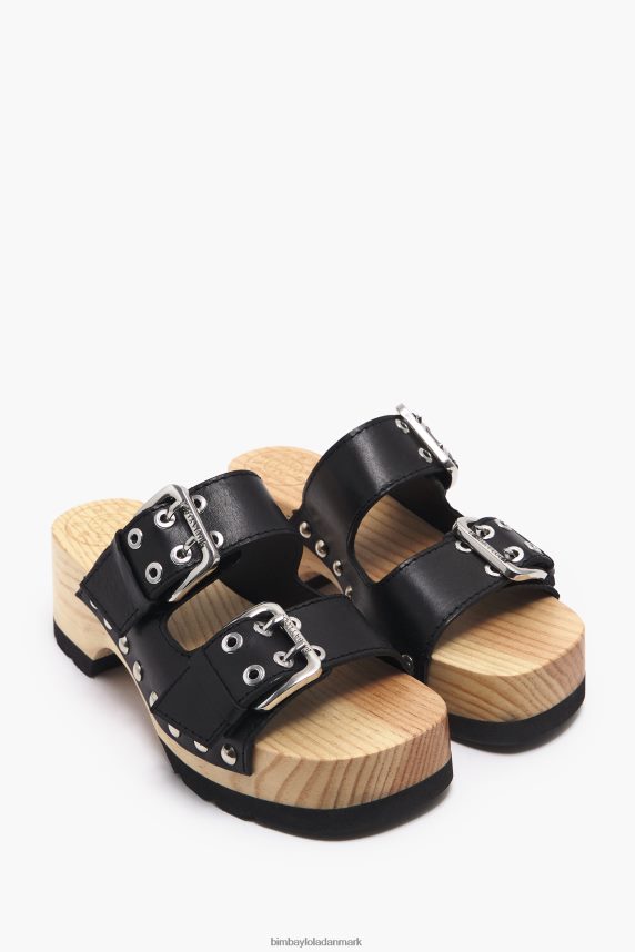 Bimba Y Lola sandal med læderhælede 46TD4J564sort
