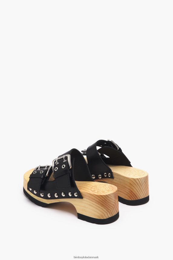 Bimba Y Lola sandal med læderhælede 46TD4J564sort