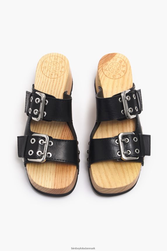 Bimba Y Lola sandal med læderhælede 46TD4J564sort