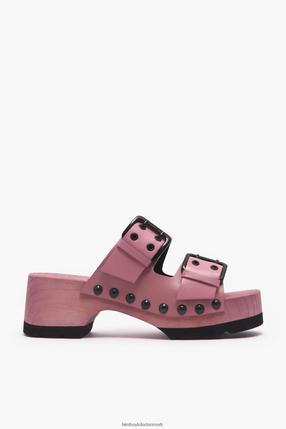 Bimba Y Lola sandal med læderhælede 46TD4J565lyserød