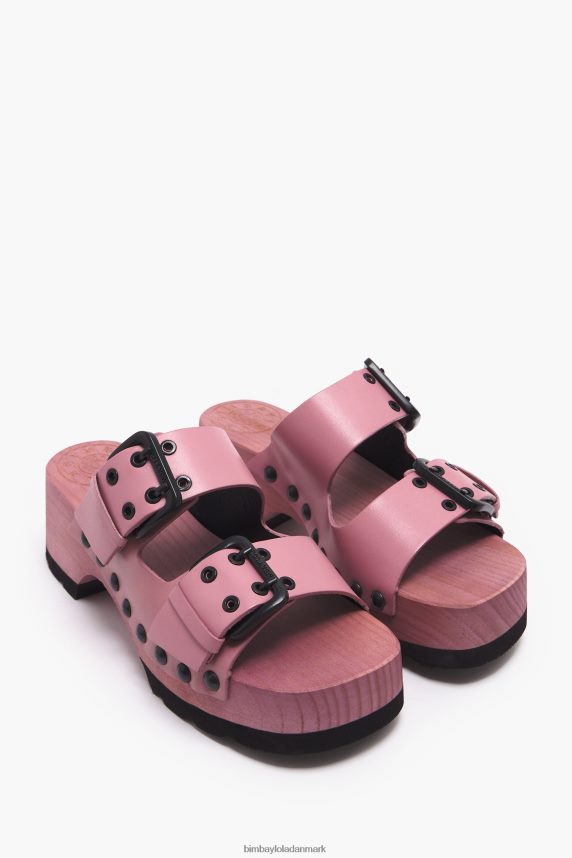 Bimba Y Lola sandal med læderhælede 46TD4J565lyserød