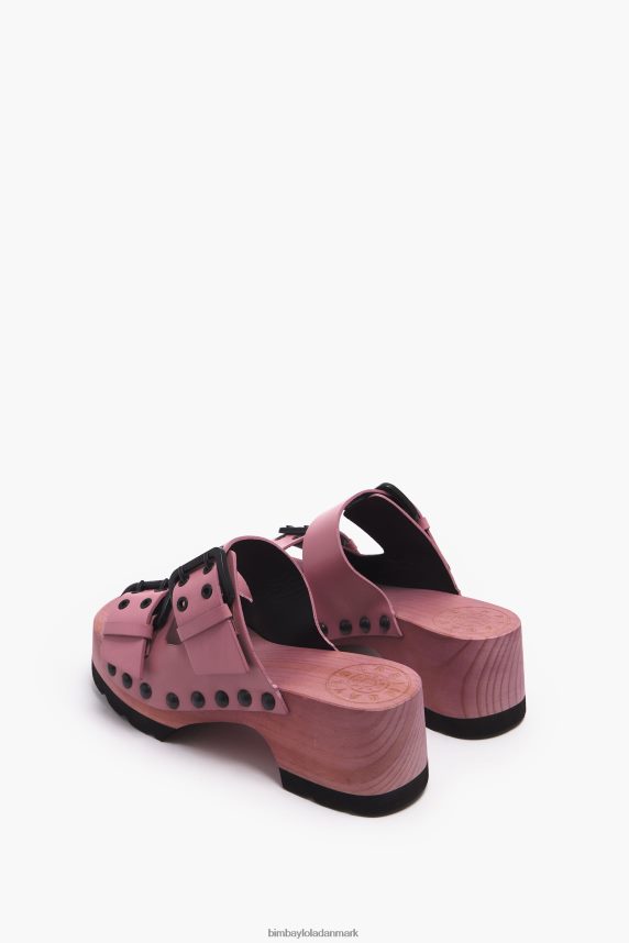 Bimba Y Lola sandal med læderhælede 46TD4J565lyserød