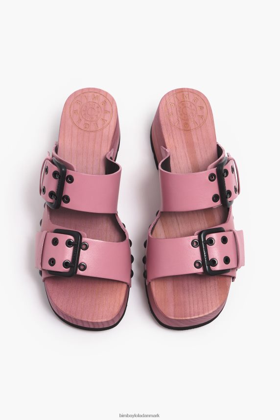 Bimba Y Lola sandal med læderhælede 46TD4J565lyserød