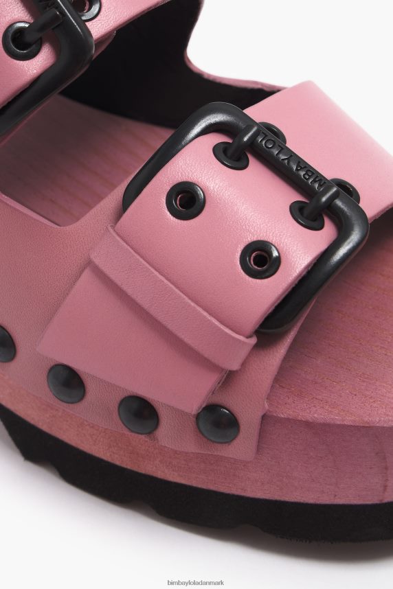 Bimba Y Lola sandal med læderhælede 46TD4J565lyserød