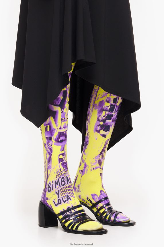 Bimba Y Lola sandal med læderhælede 46TD4J575sort