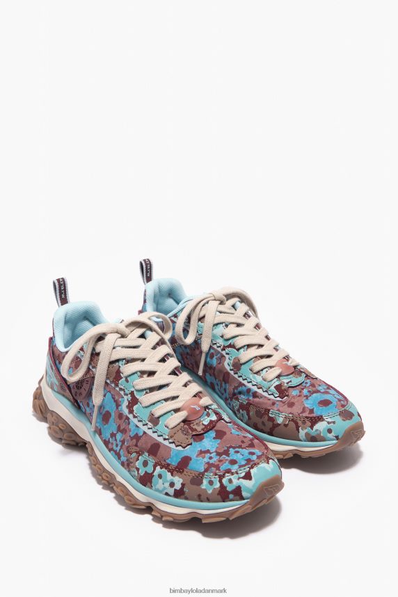 Bimba Y Lola blomster fuld pulpo runner sneaker 46TD4J545Brun