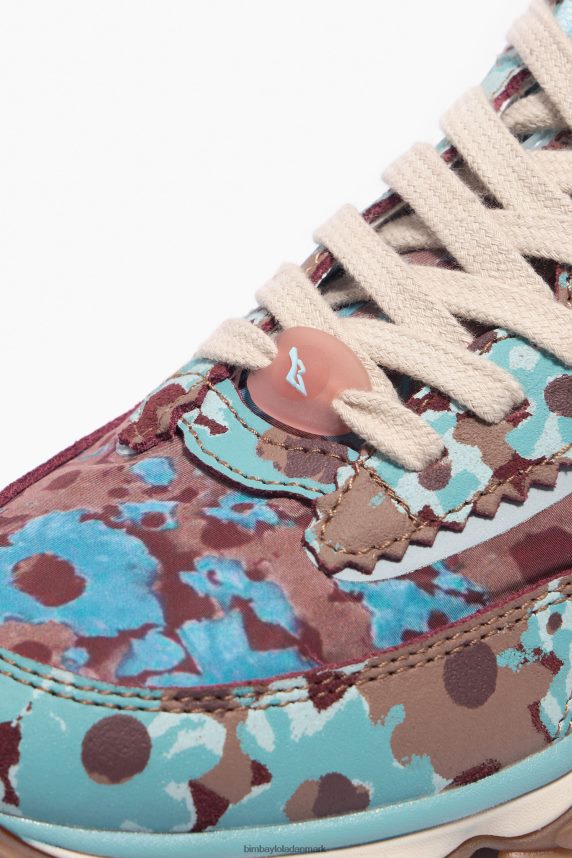 Bimba Y Lola blomster fuld pulpo runner sneaker 46TD4J545Brun