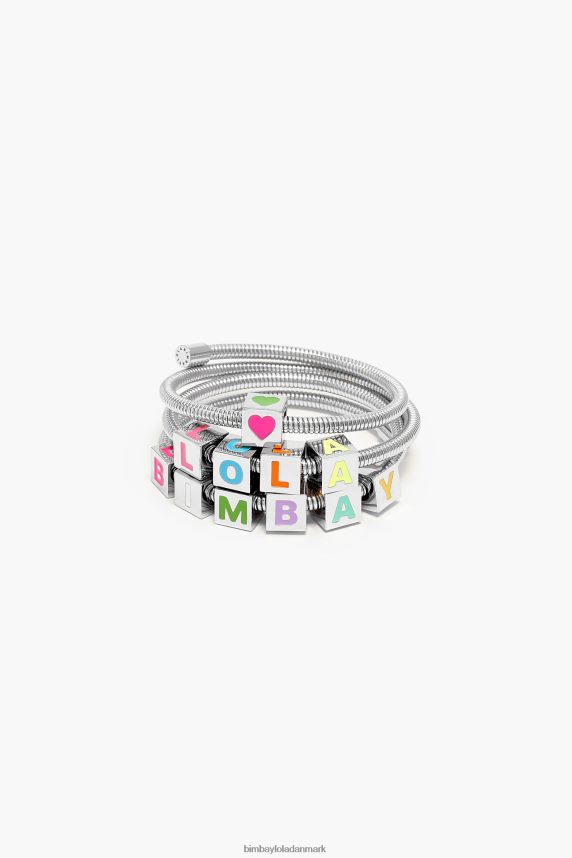 Bimba Y Lola coil kæde logo armbånd 46TD4J661sølv