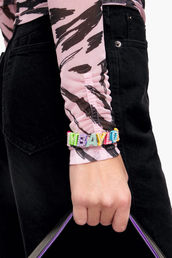 Bimba Y Lola logo bogstaver armbånd 46TD4J656gennemsigtig