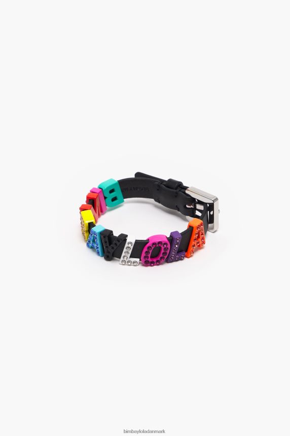 Bimba Y Lola logo bogstaver læder armbånd 46TD4J1142flerfarvet