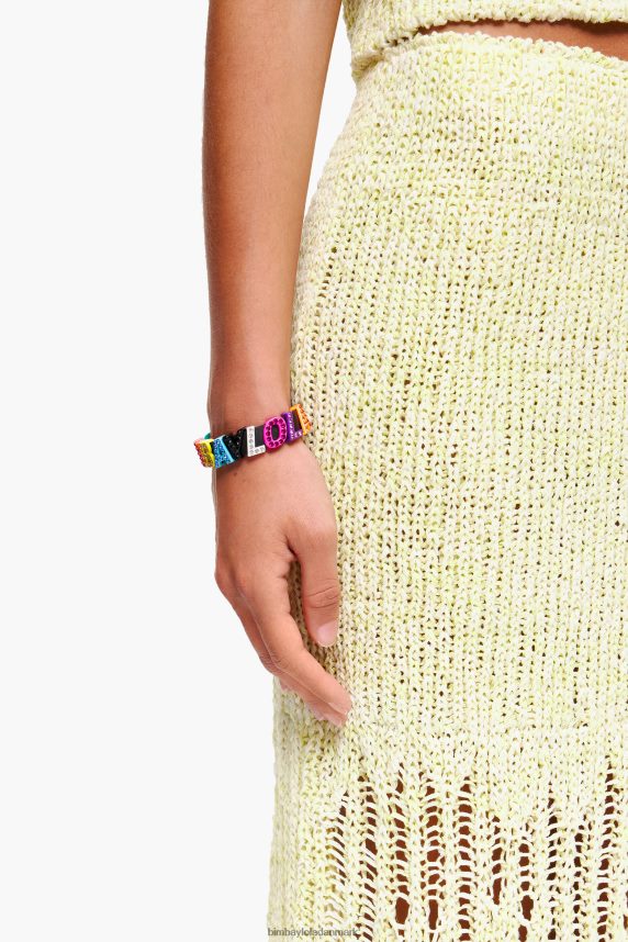 Bimba Y Lola logo bogstaver læder armbånd 46TD4J1142flerfarvet
