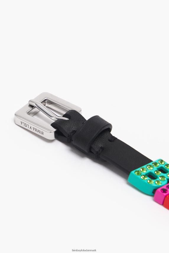Bimba Y Lola logo bogstaver læder armbånd 46TD4J1142flerfarvet