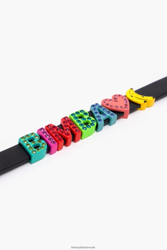 Bimba Y Lola logo læder armbånd 46TD4J658flerfarvet
