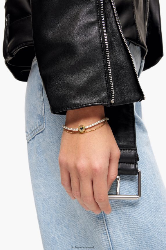 Bimba Y Lola perle dobbelt armbånd 46TD4J723gylden