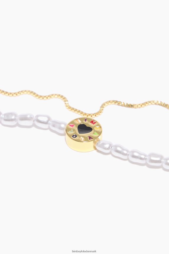 Bimba Y Lola perle dobbelt armbånd 46TD4J723gylden
