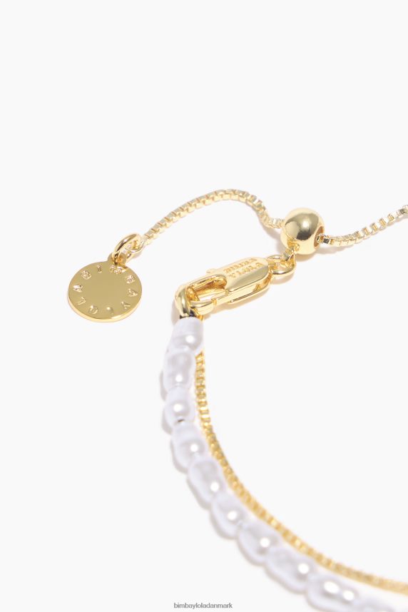 Bimba Y Lola perle dobbelt armbånd 46TD4J723gylden