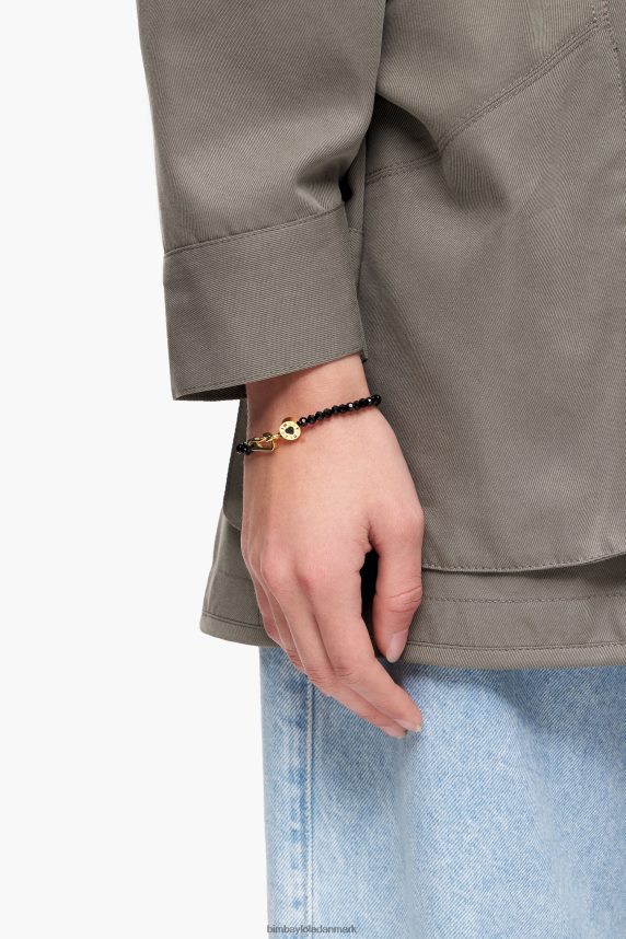 Bimba Y Lola tyndt logo krystaller armbånd 46TD4J672sort