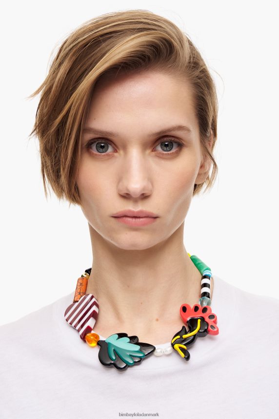 Bimba Y Lola harpiks blomster halskæde 46TD4J811flerfarvet