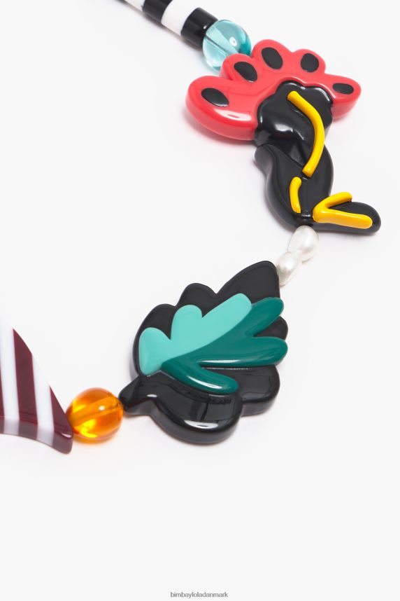 Bimba Y Lola harpiks blomster halskæde 46TD4J811flerfarvet