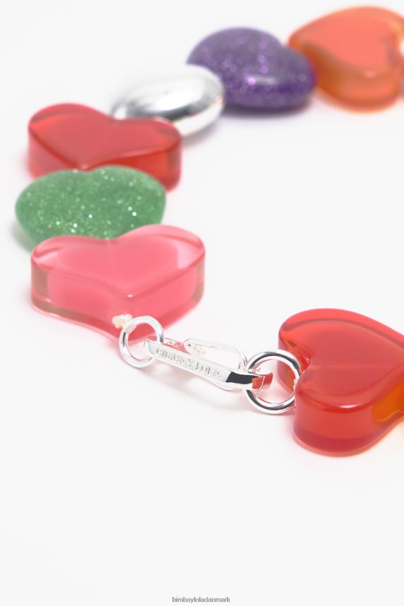 Bimba Y Lola harpiks hjerter halskæde 46TD4J750flerfarvet