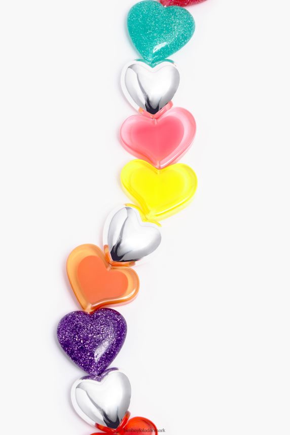 Bimba Y Lola harpiks hjerter halskæde 46TD4J751flerfarvet