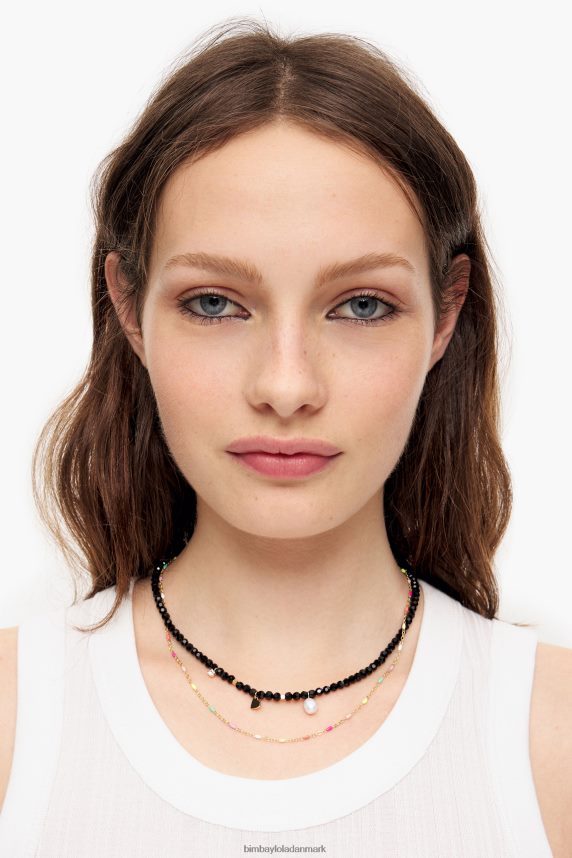 Bimba Y Lola kæde facetteret krystal halskæde 46TD4J689gylden