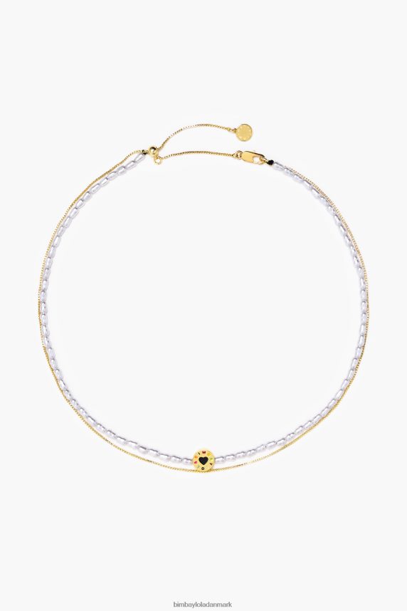Bimba Y Lola kæde perle halskæde 46TD4J667gylden