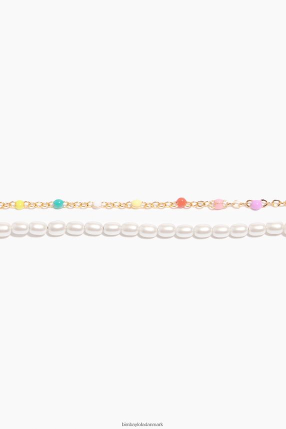 Bimba Y Lola kæde perle halskæde 46TD4J791flerfarvet