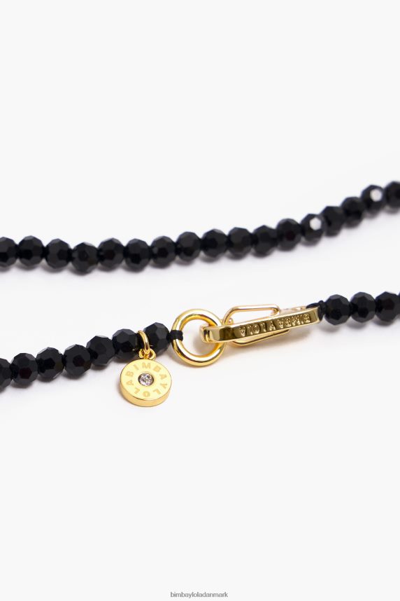 Bimba Y Lola kort halskæde med hjerte og krystaller 46TD4J789gylden