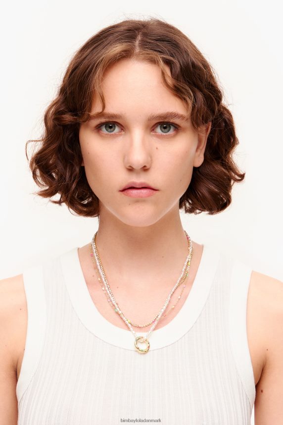 Bimba Y Lola kort og kæde halskæde 46TD4J714perler