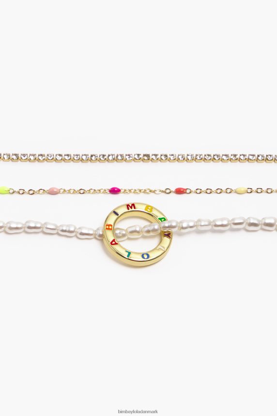 Bimba Y Lola kort og kæde halskæde 46TD4J714perler