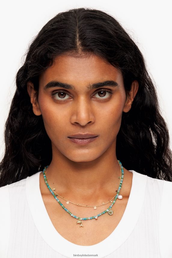 Bimba Y Lola korte sten delfin halskæde 46TD4J732turkis