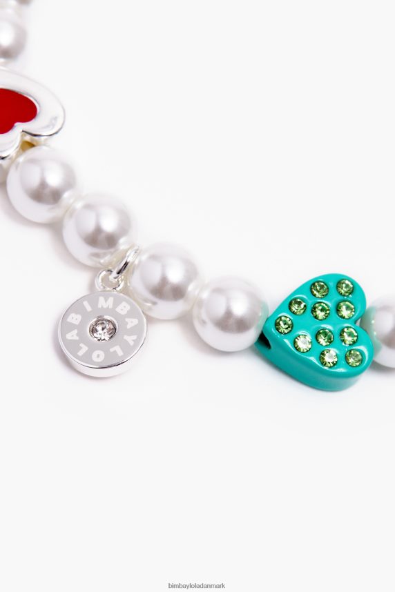 Bimba Y Lola og perle halskæde 46TD4J785flerfarvede hjerter